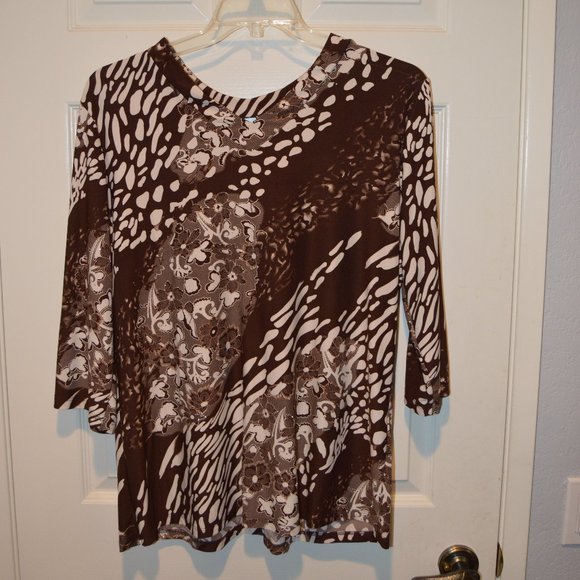 Brown Fashion Top size XL - Picture 4 of 4